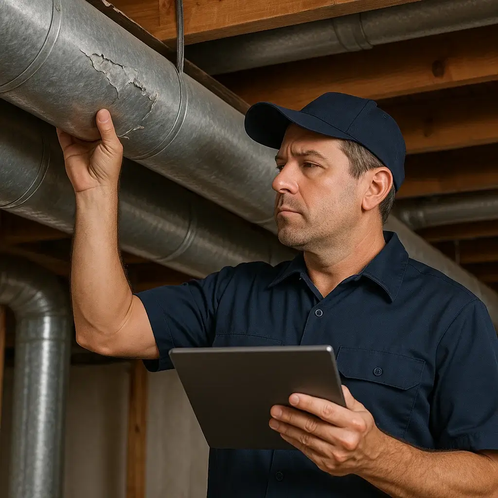 DIY homeowner cleaning vent vs professional air duct technician in Katy TX